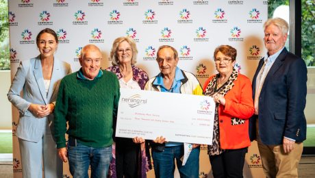 Breakaway-Music-Society Representatives from Breakaway Music Society receiving their cheque on Community Donation Day at Nerang RSL.